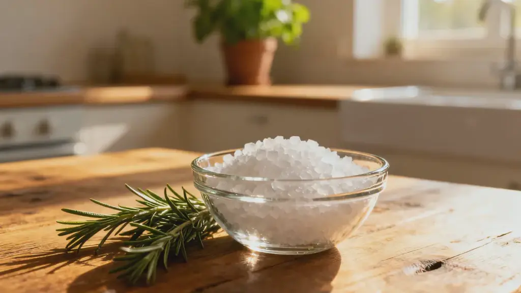 Gros sel et romarin : l&rsquo;astuce étonnante qui transforme votre intérieur